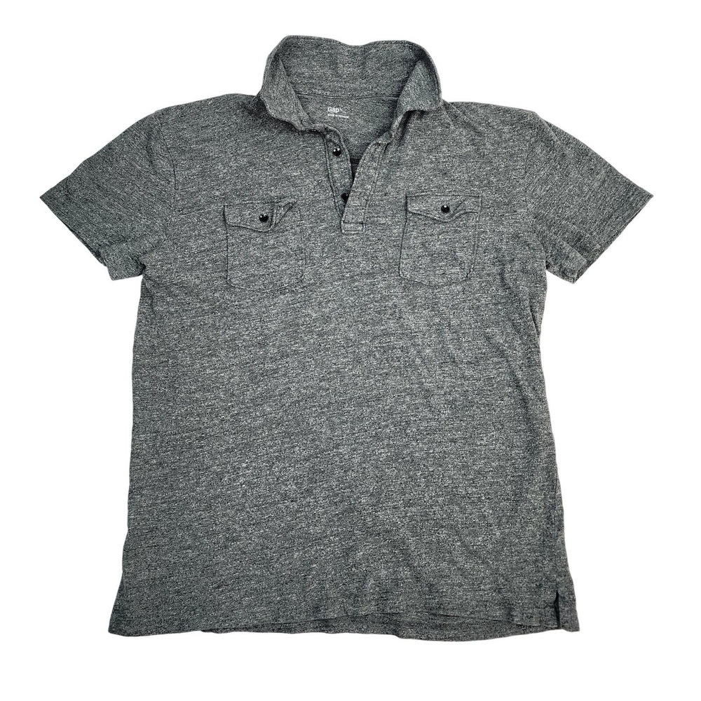 Gap Mens Polo Shirt Gray Classic Size‎ L